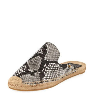 Tory Burch Max Snake-Print Espadrille Mule